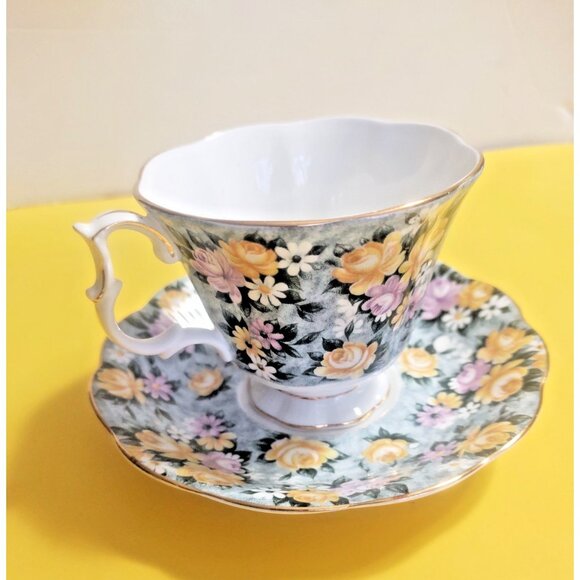 Royal Albert Tea Cup & Saucer set Garden Party Series Summer Skies - Picture 5 of 12